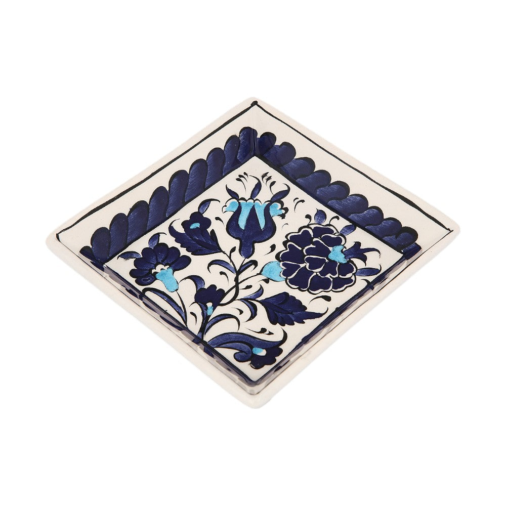 Azure Tulip Harmony Square Bowl