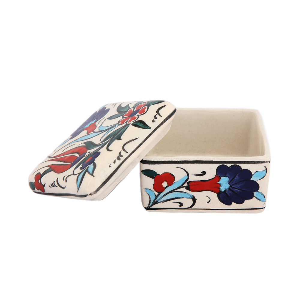 Square Elysian Meadow Trinket Container