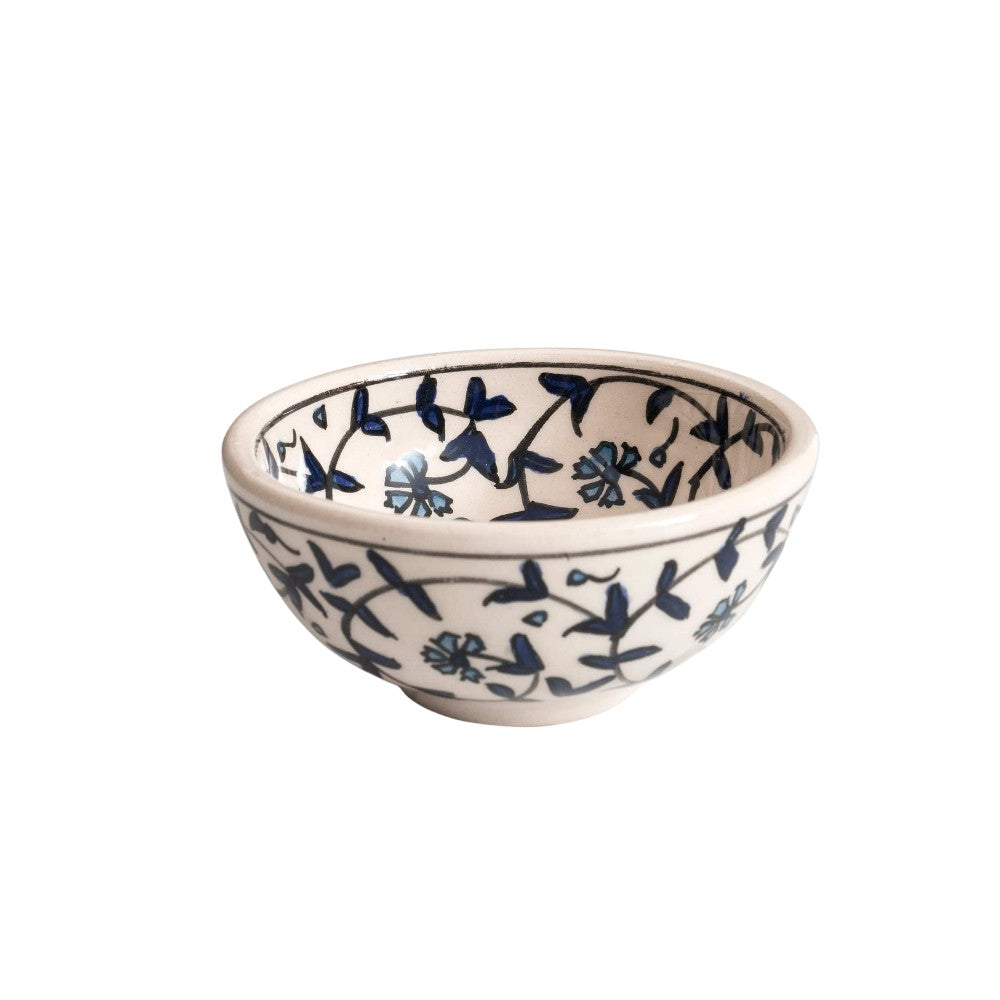 Indigo Foliage Bowl
