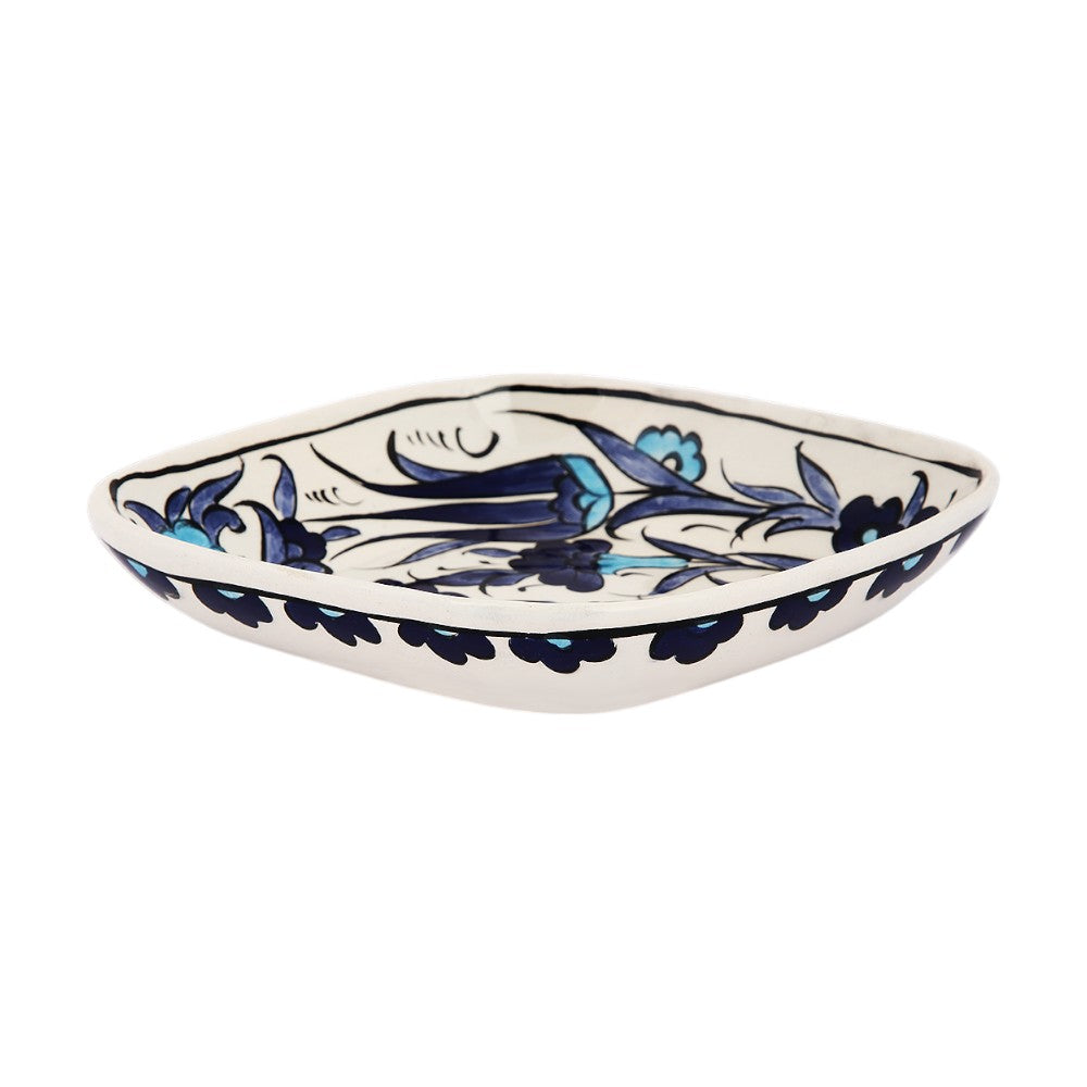 Cobalt Tulips Bowl