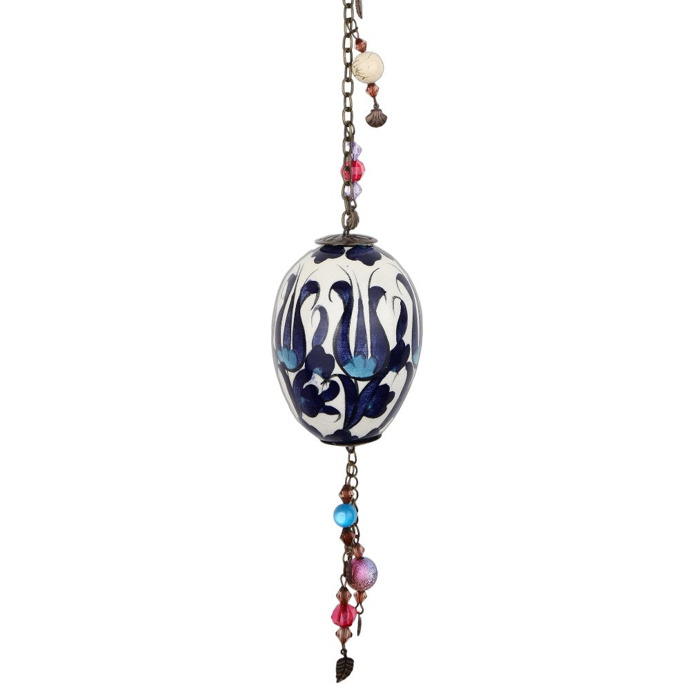 Midnight Florals Glass Orb