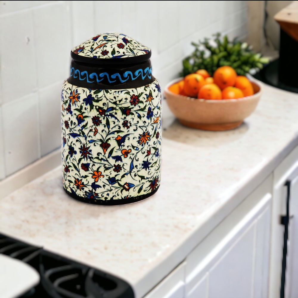 Jar Floral Festive