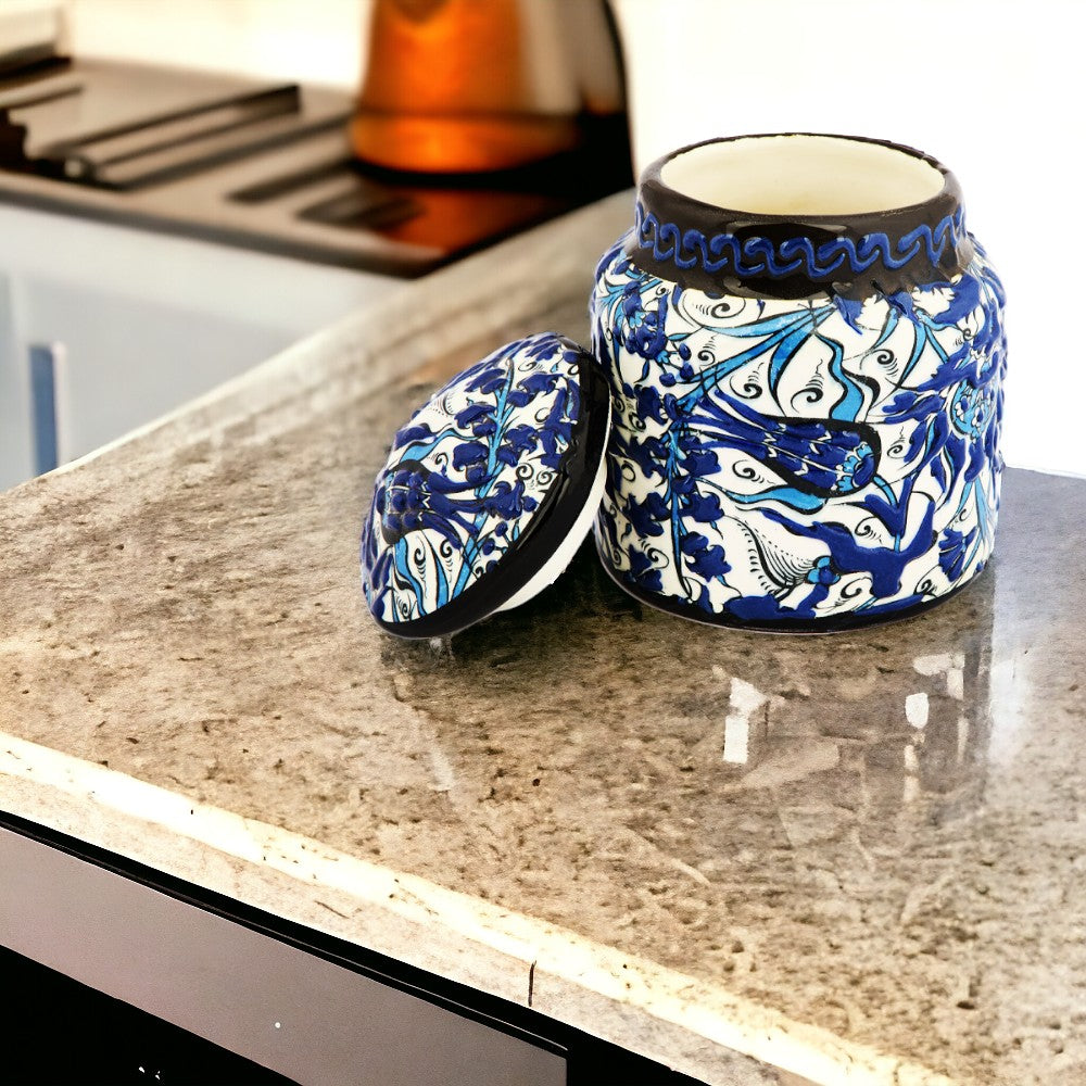 Jar Majestic Azure Bloom