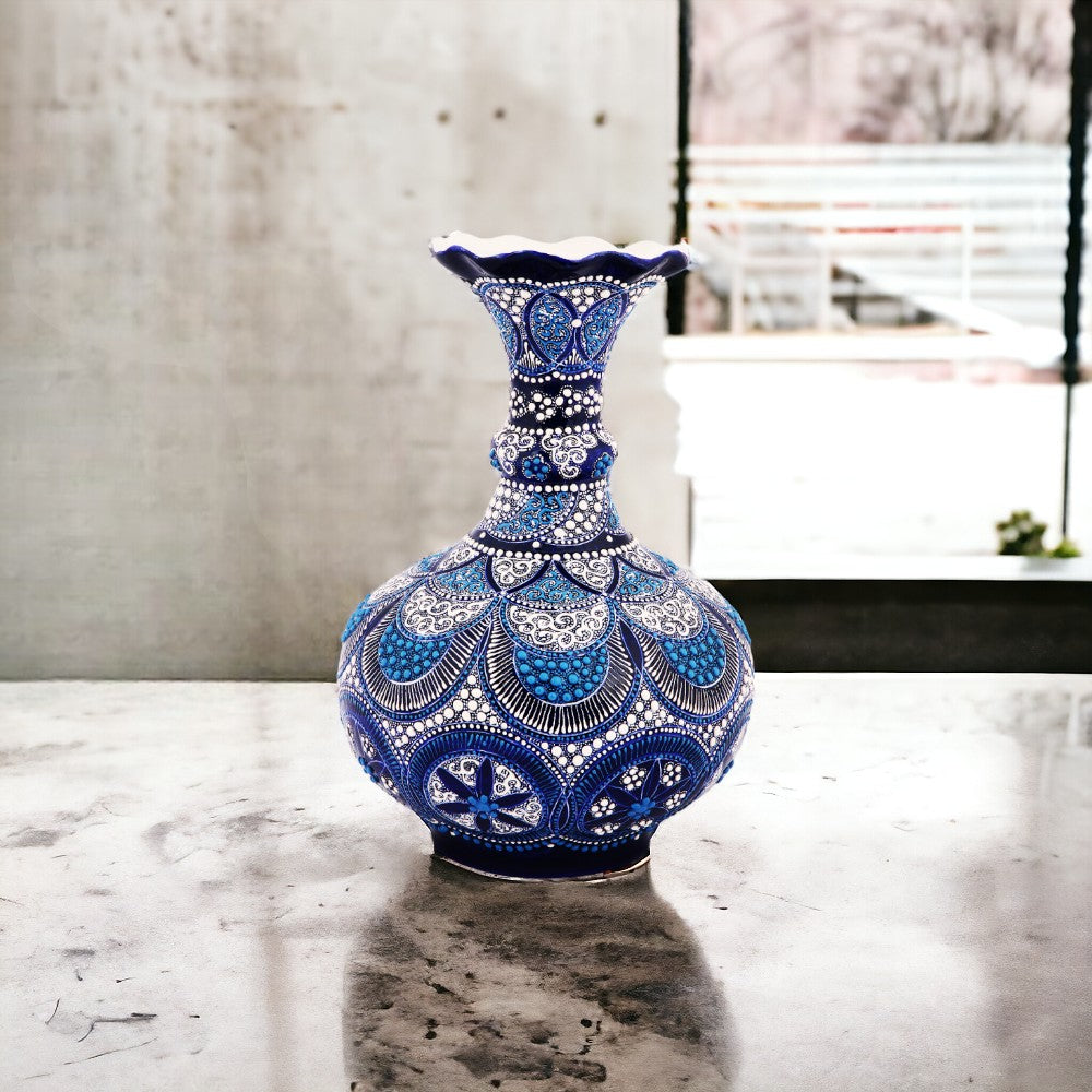 Azure Elegance Vase