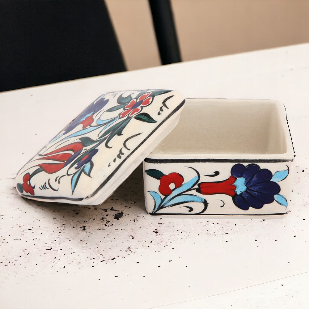 Square Elysian Meadow Trinket Container