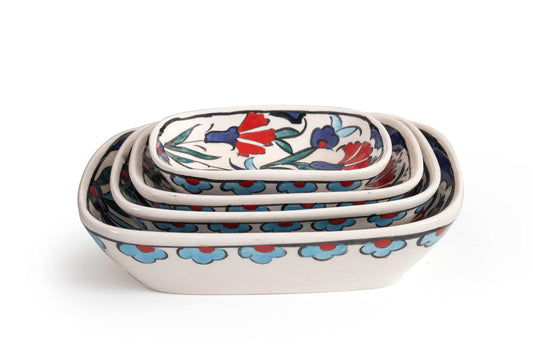 Handmade Ceramic Decorative & Serving Bowl Set