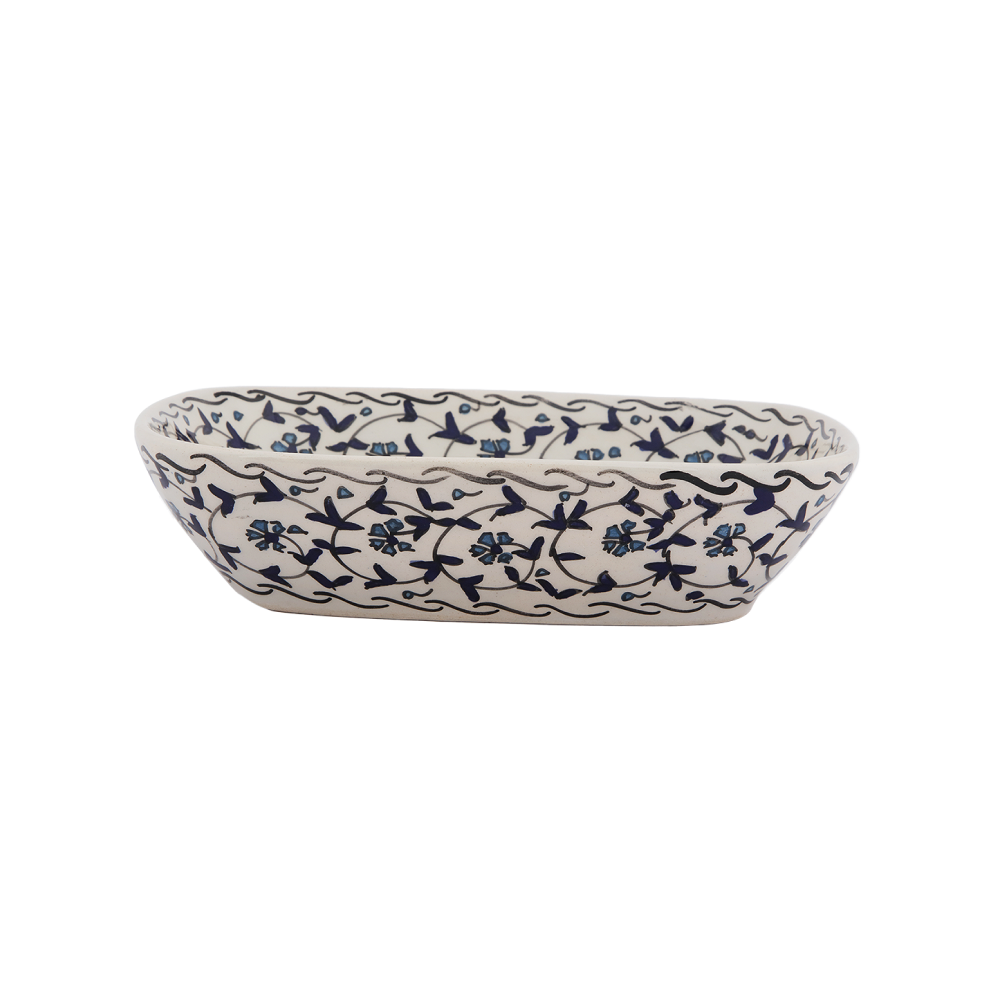 Blue Blossom Curved Bowl Set