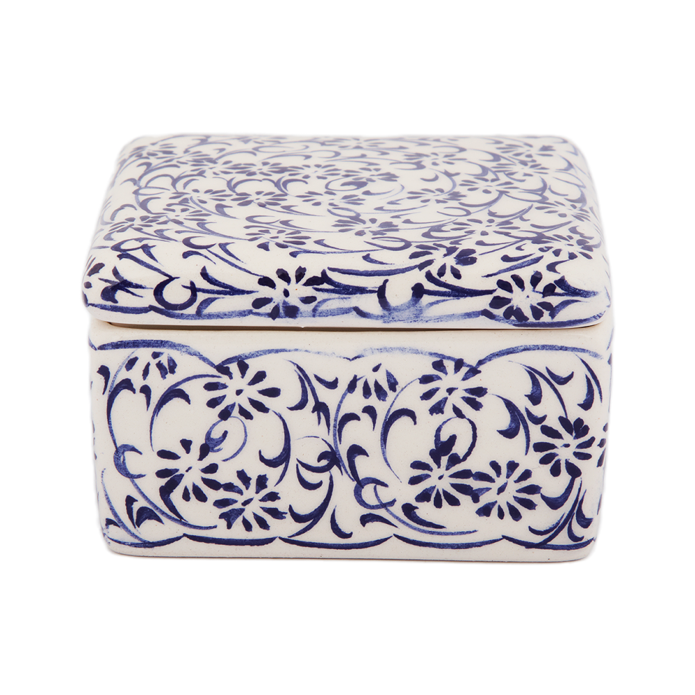 Square Container Indigo Lace