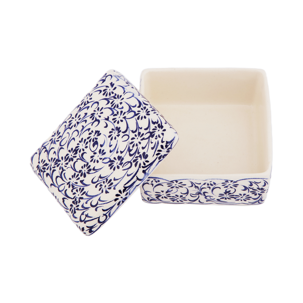 Square Container Indigo Lace