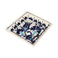 Blue Flora Square Bowl