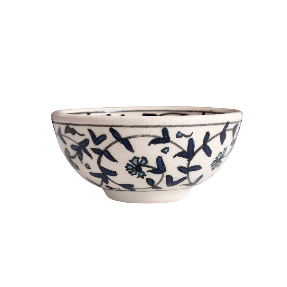 Indigo Foliage Bowl