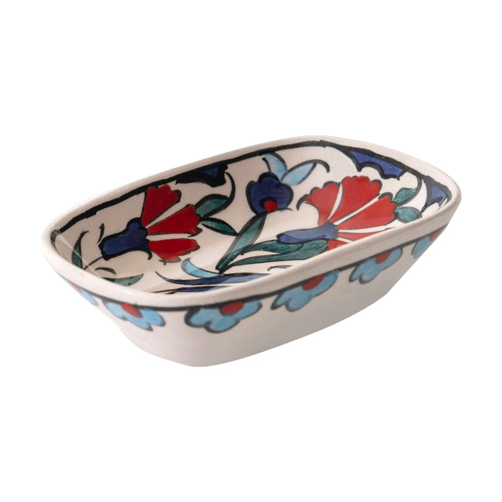 Curved Bowl Set Sapphire Florals