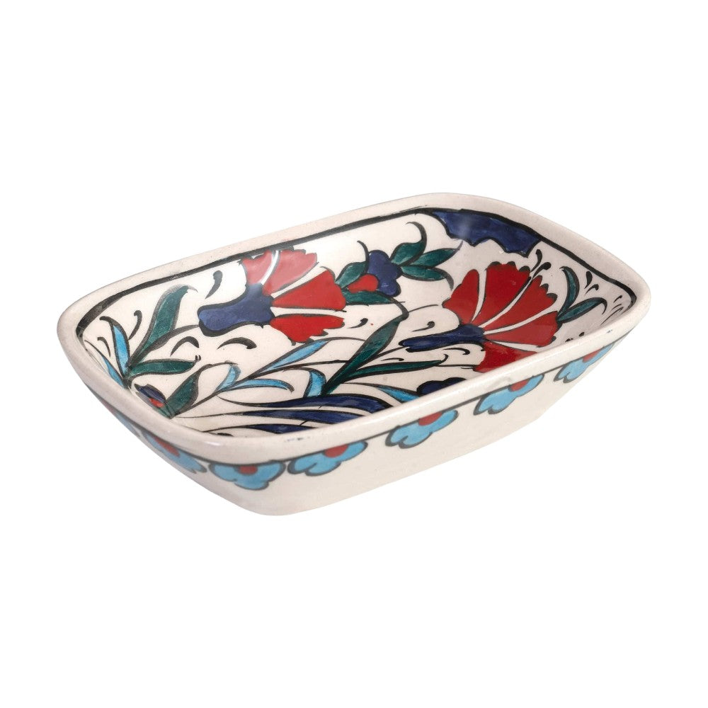 Curved Bowl Set Sapphire Florals