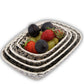 Indigo Garden Diamond Curved Bowl Set