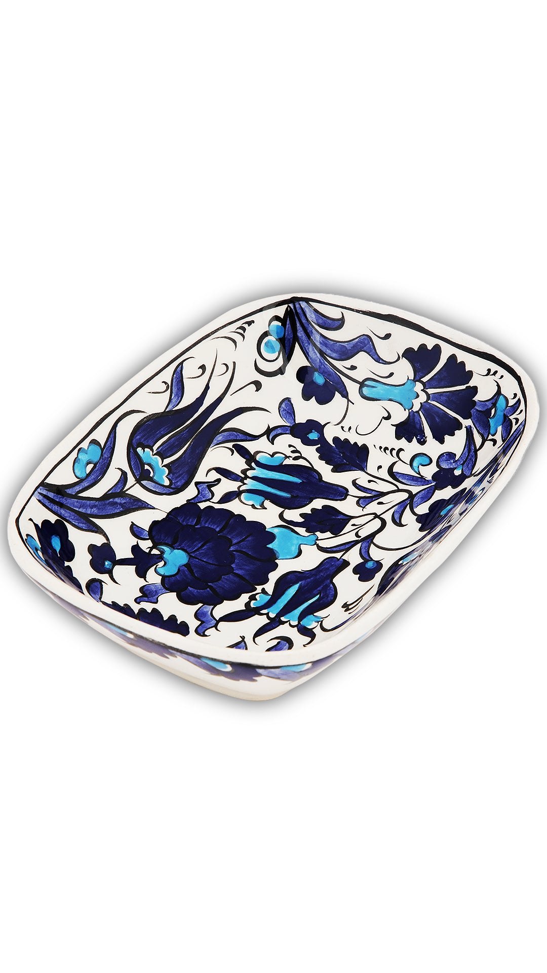 Indigo Garden Diamond Curved Bowl Set