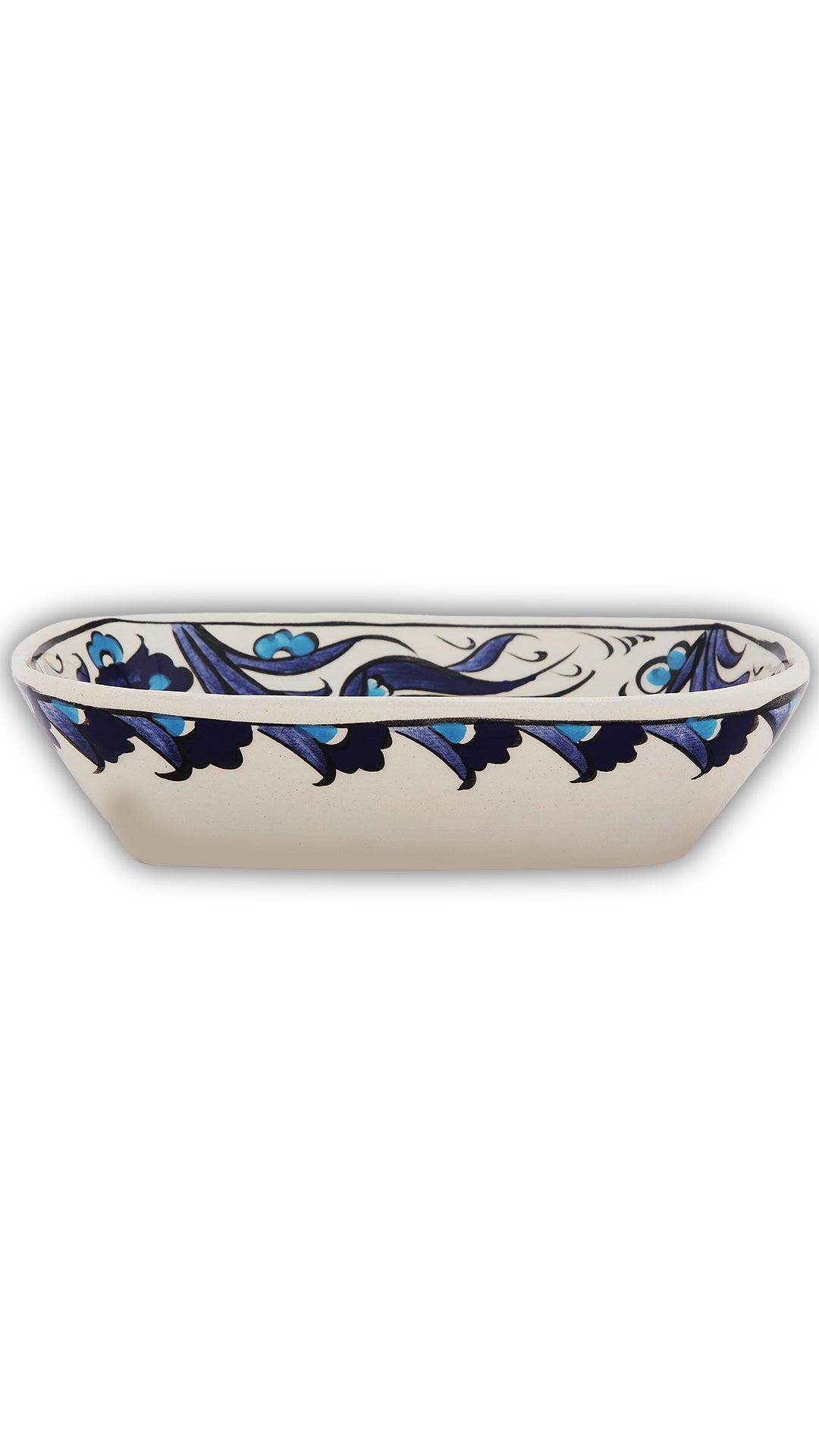 Indigo Garden Diamond Curved Bowl Set