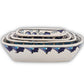 Indigo Garden Diamond Curved Bowl Set