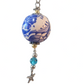 Blue Ceramic Keychain