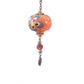 Handmade Orange Ceramic Keychain