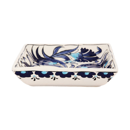 Blue Tulips Dream Square Bowl