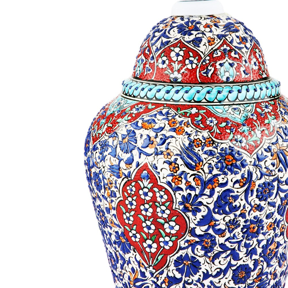 Ottoman Floral Ceramic Lamp