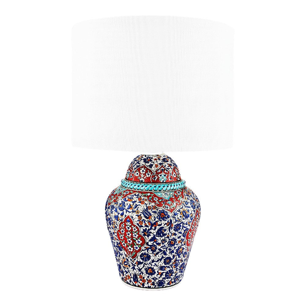 Ottoman Floral Ceramic Lamp