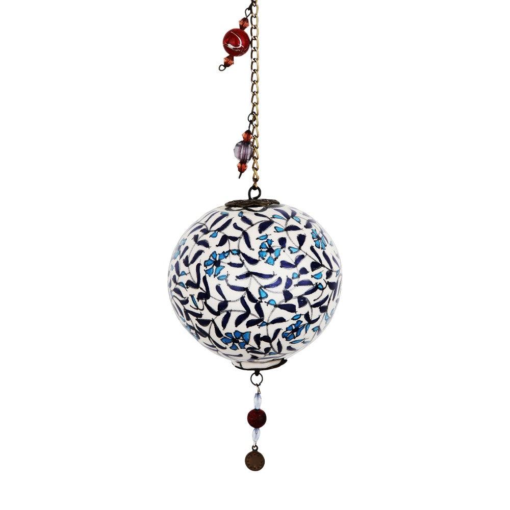 Sapphire Botanical Globe Ornament